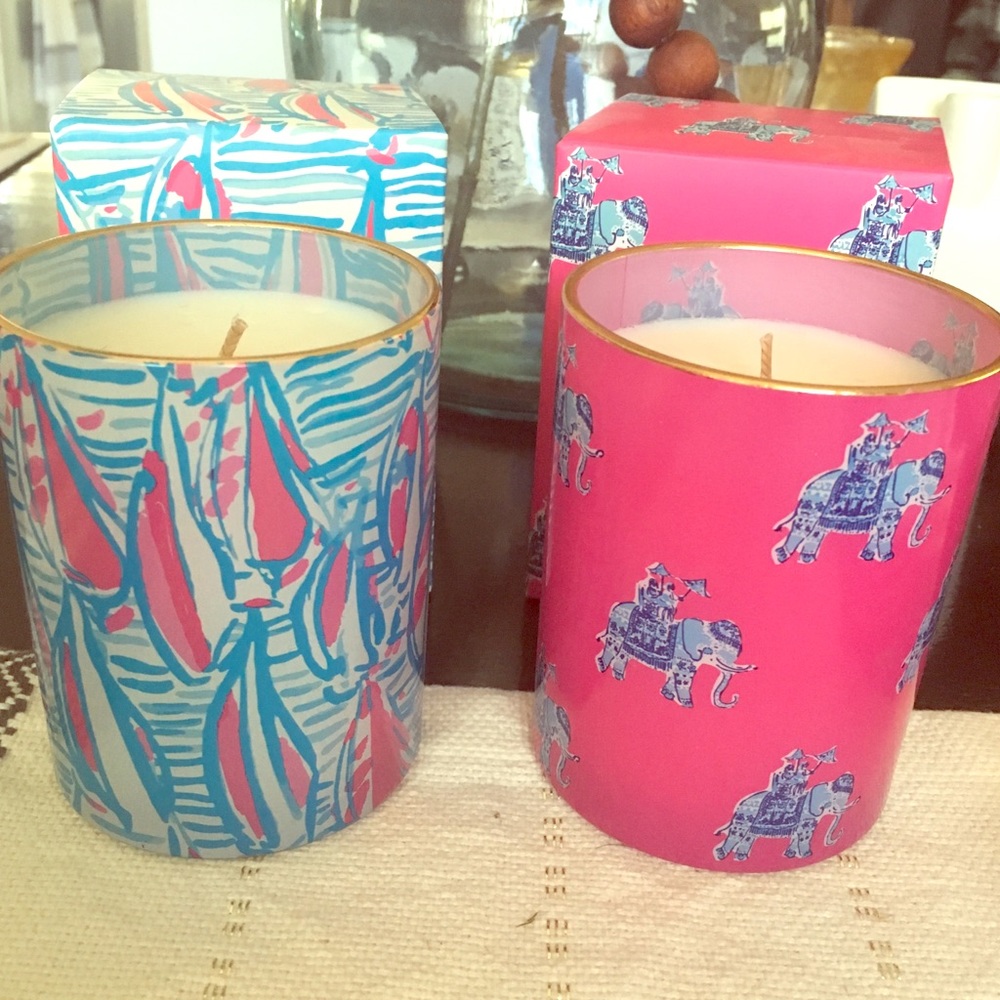 Lilly Pulitzer Candles, Brand New with Box
